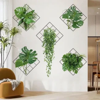 PACK OF 5 Plant Wall Stickers
