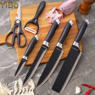 Imported 6 piece Knife set with cutting board